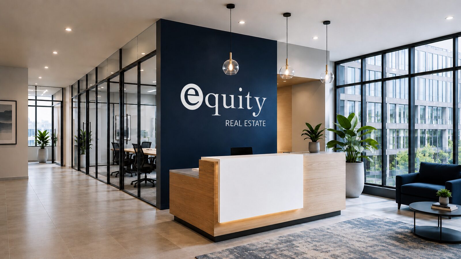 Equity Real Estate branch office lobby