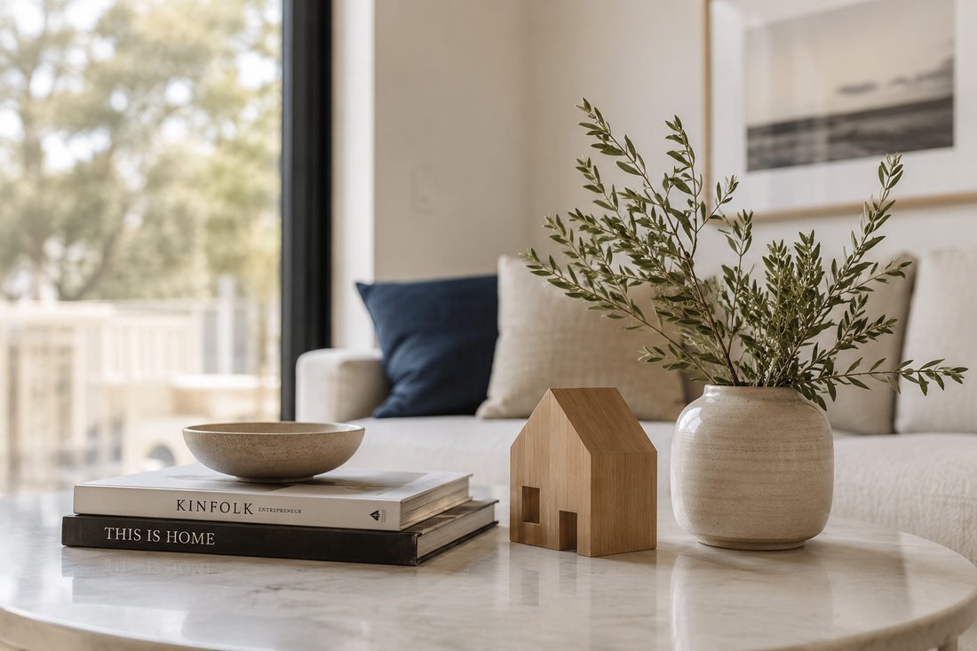 Modern staged living room